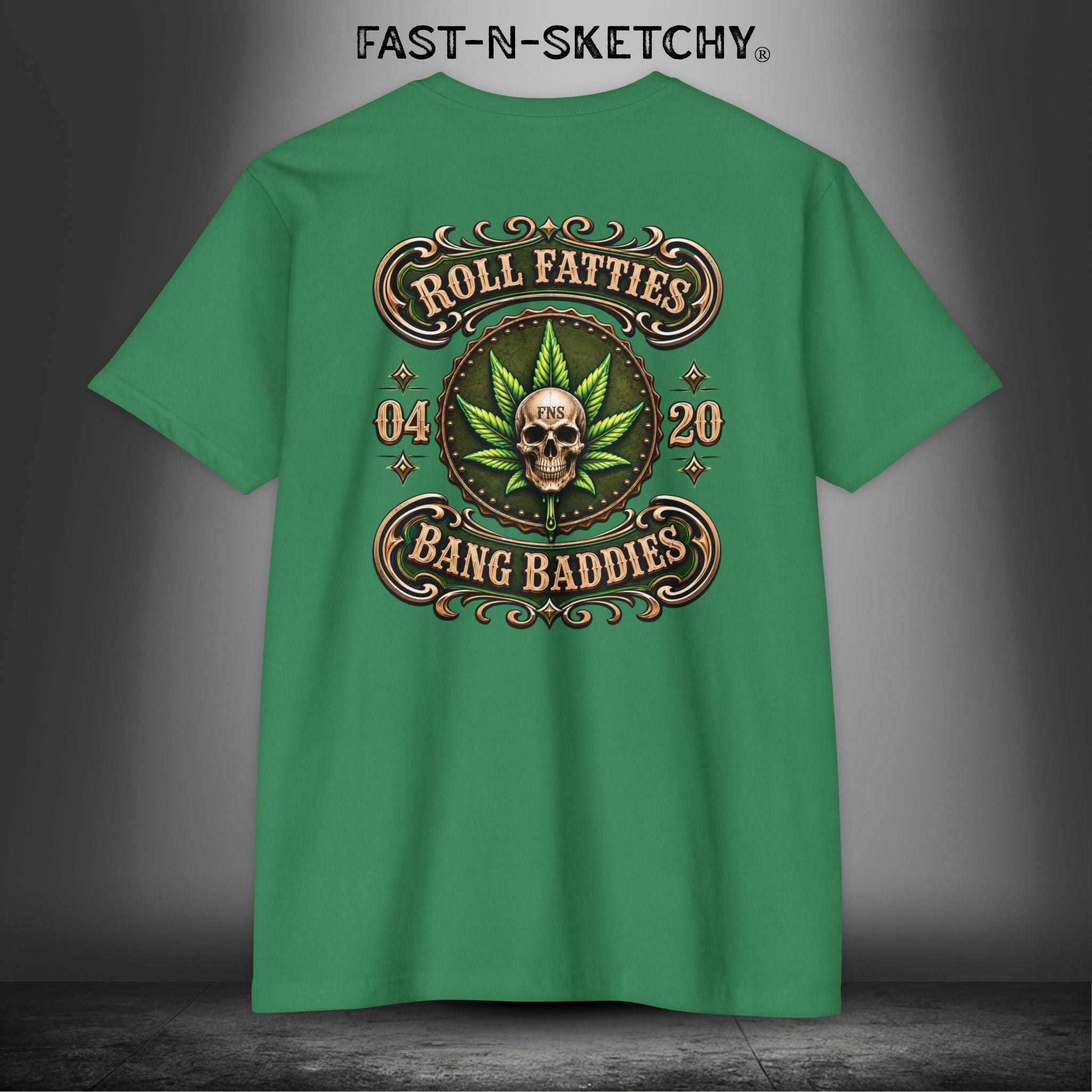 The Highlife: Roll Fatties & Bang Baddies: Biker Edition Premium Fitted Tee