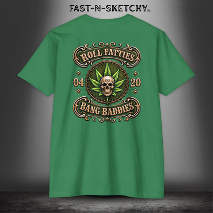 The Highlife: Roll Fatties & Bang Baddies: Biker Edition Premium Fitted Tee