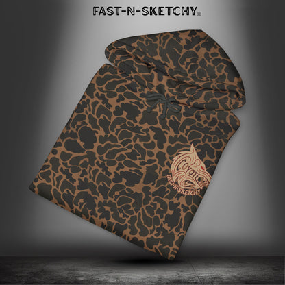 Coyote Death Dealer or Healer Camo Hoodie: Military Edition
