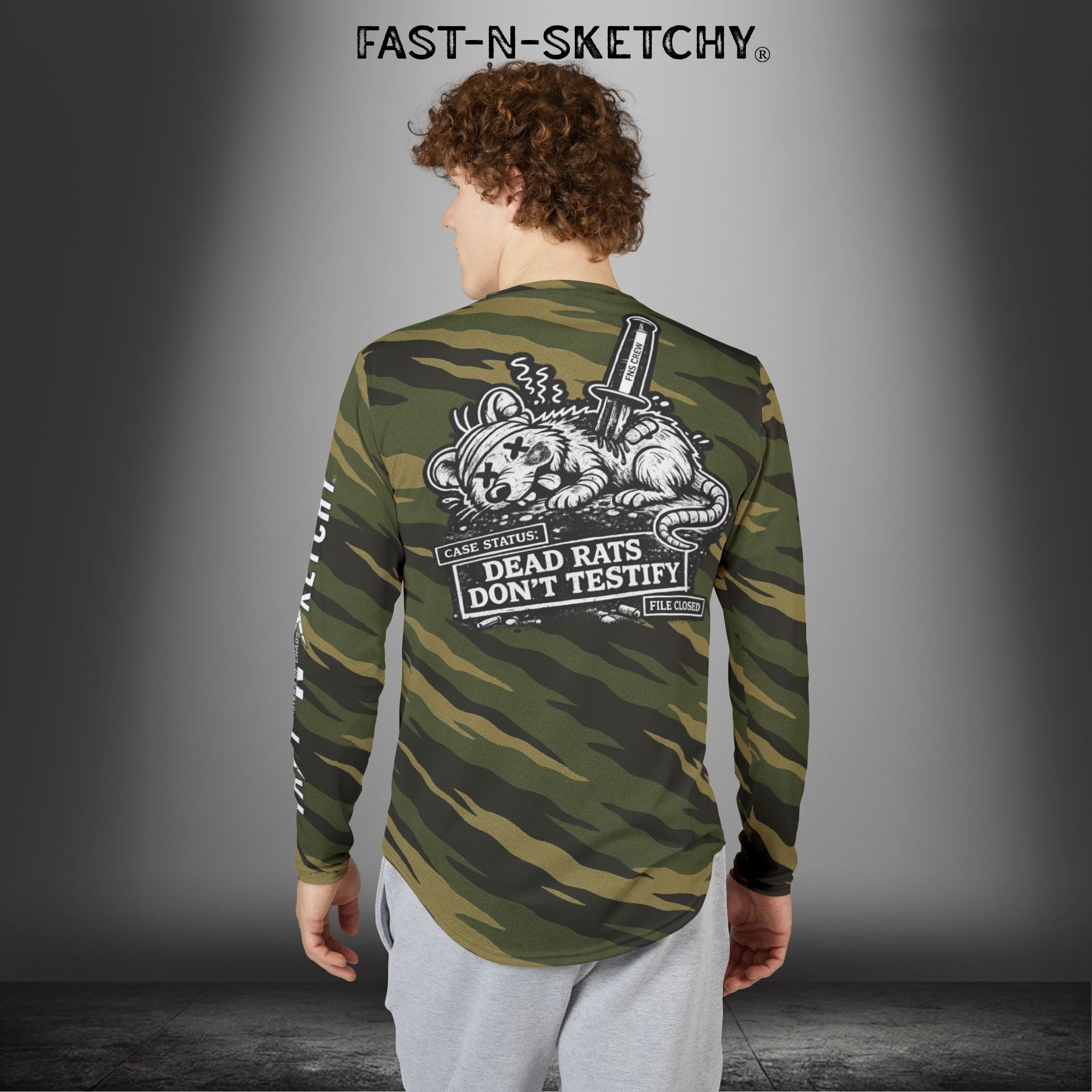 Dead Rats Don't Testify: Biker Edition UV Riding Long-Sleeve Tee