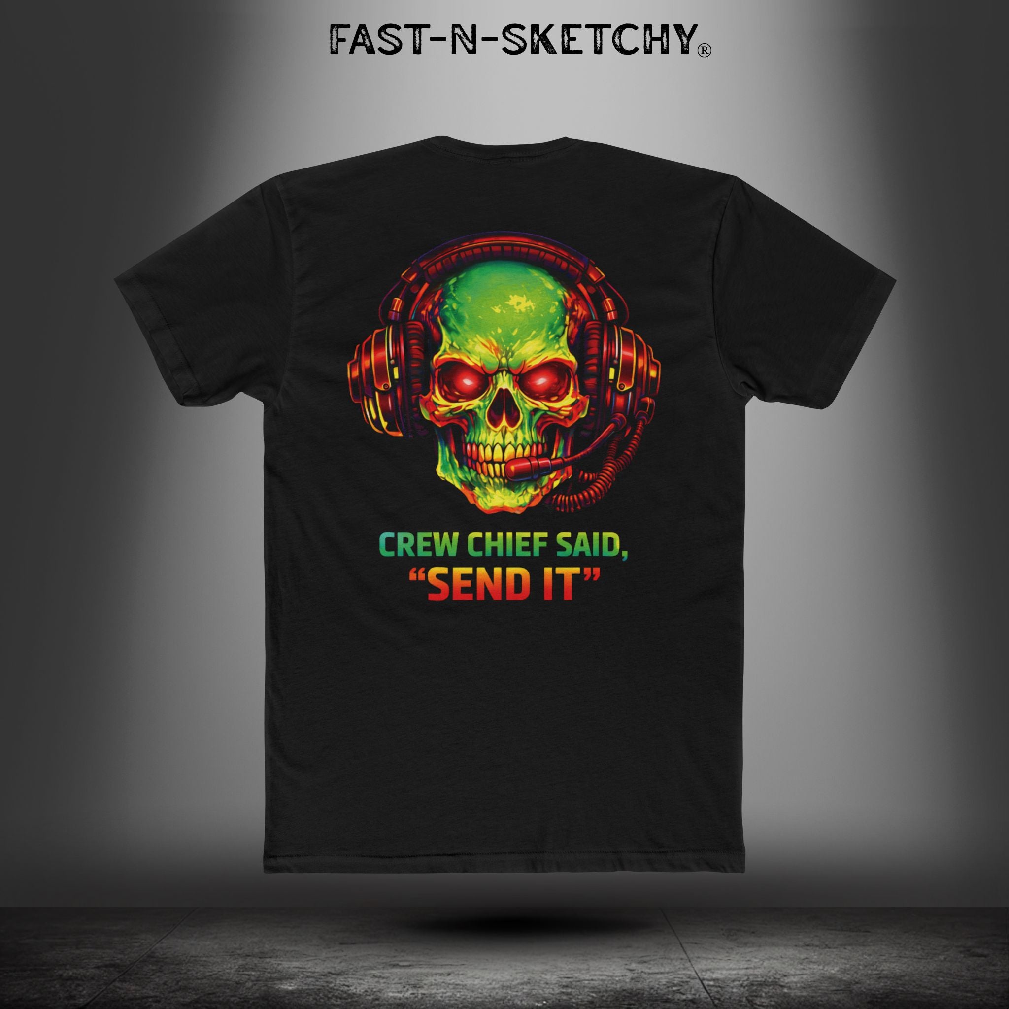 Crew Chief Said, Send It: Bagger Racing Biker Edition Relaxed Classic Tee