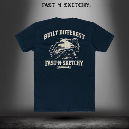 Built Different: Daytona Bike Week Bagger Racing Biker Edition Relaxed Classic Tee
