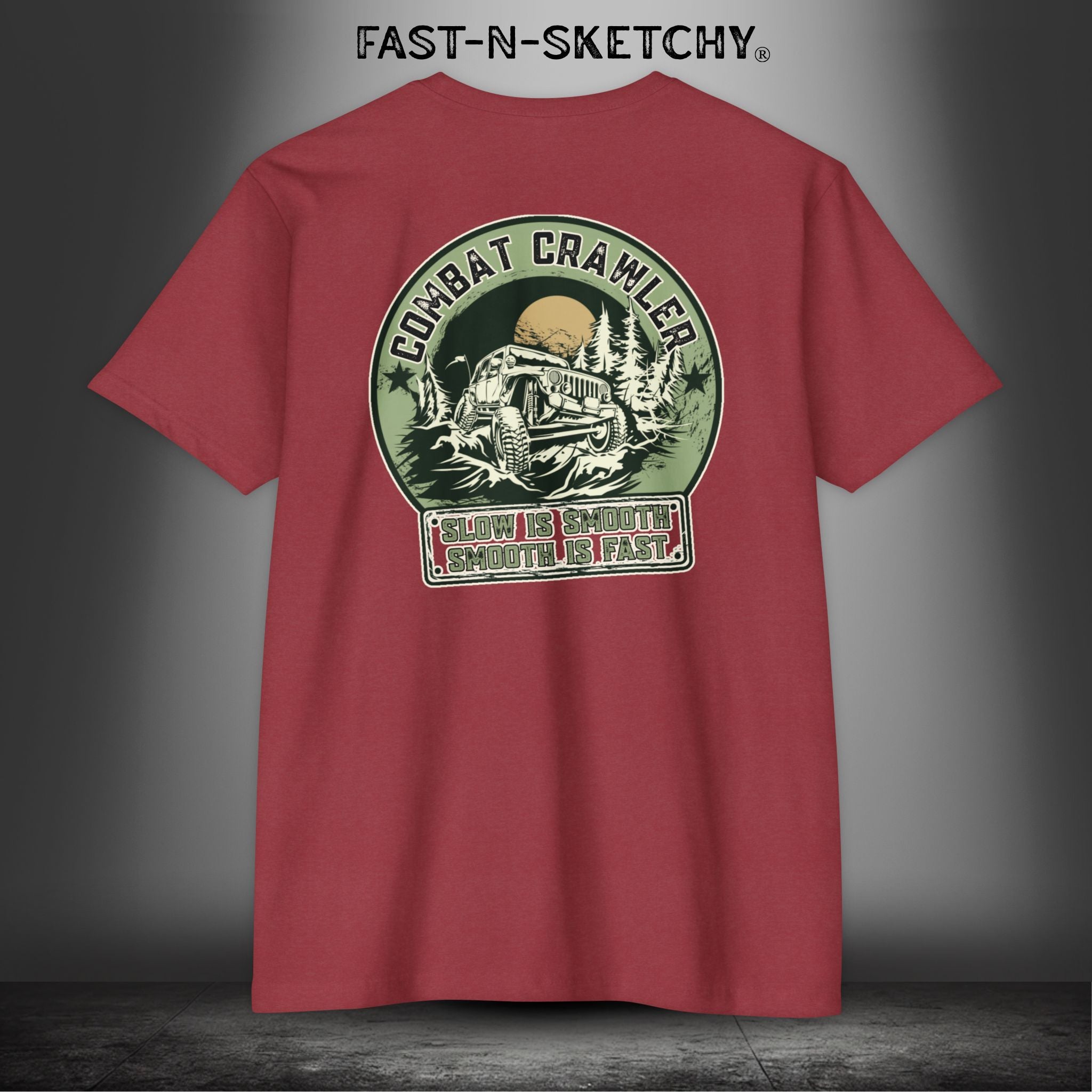 Combat Crawler - Slow is Smooth, Smooth is Fast (Jeep Edition) - T-Shirt