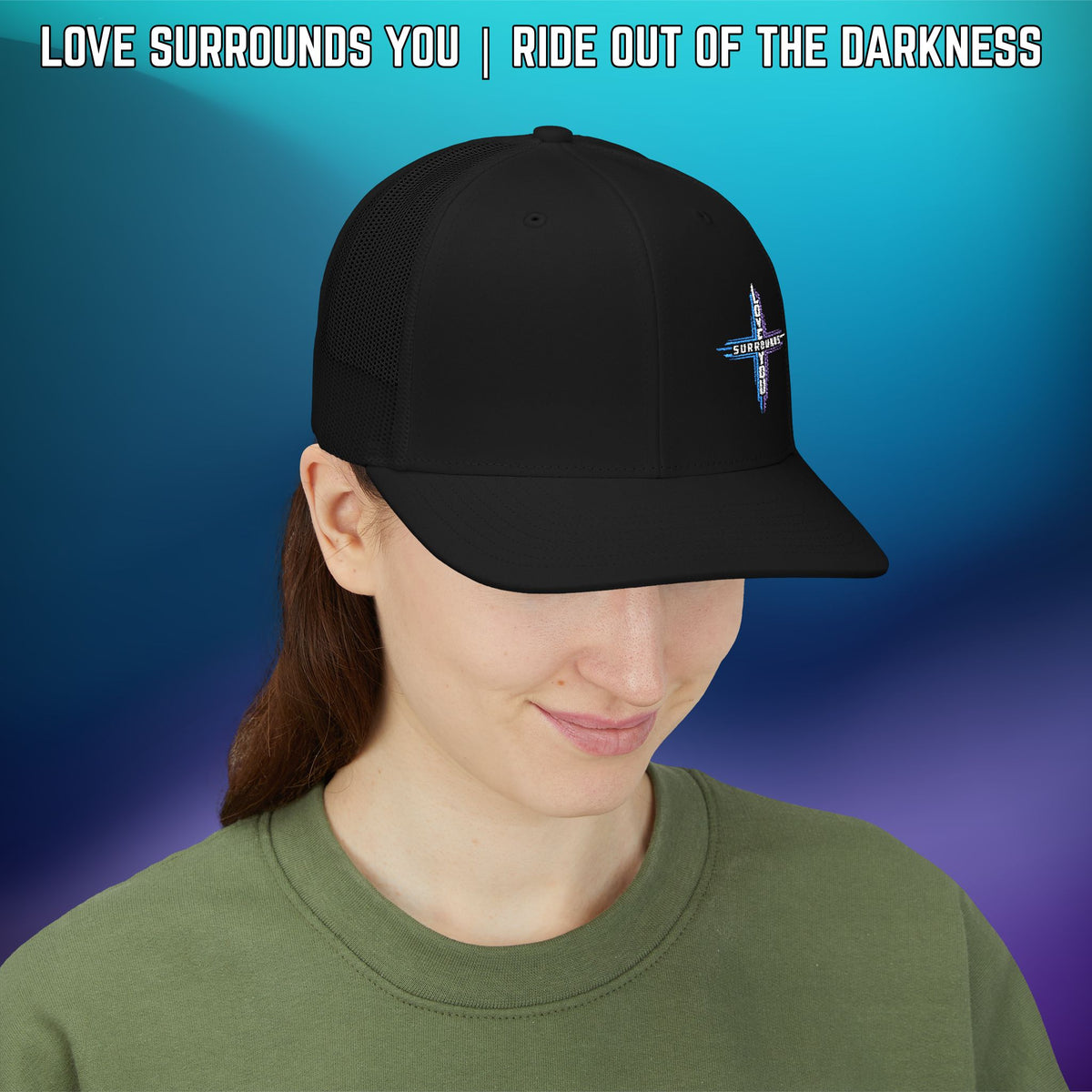 Cross 'Love Surrounds You' Suicide Awareness Snapback - LSY