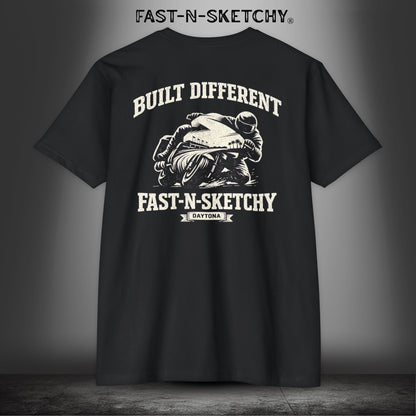 Built Different: Daytona Bike Week Bagger Racing Biker Edition Premium Tee
