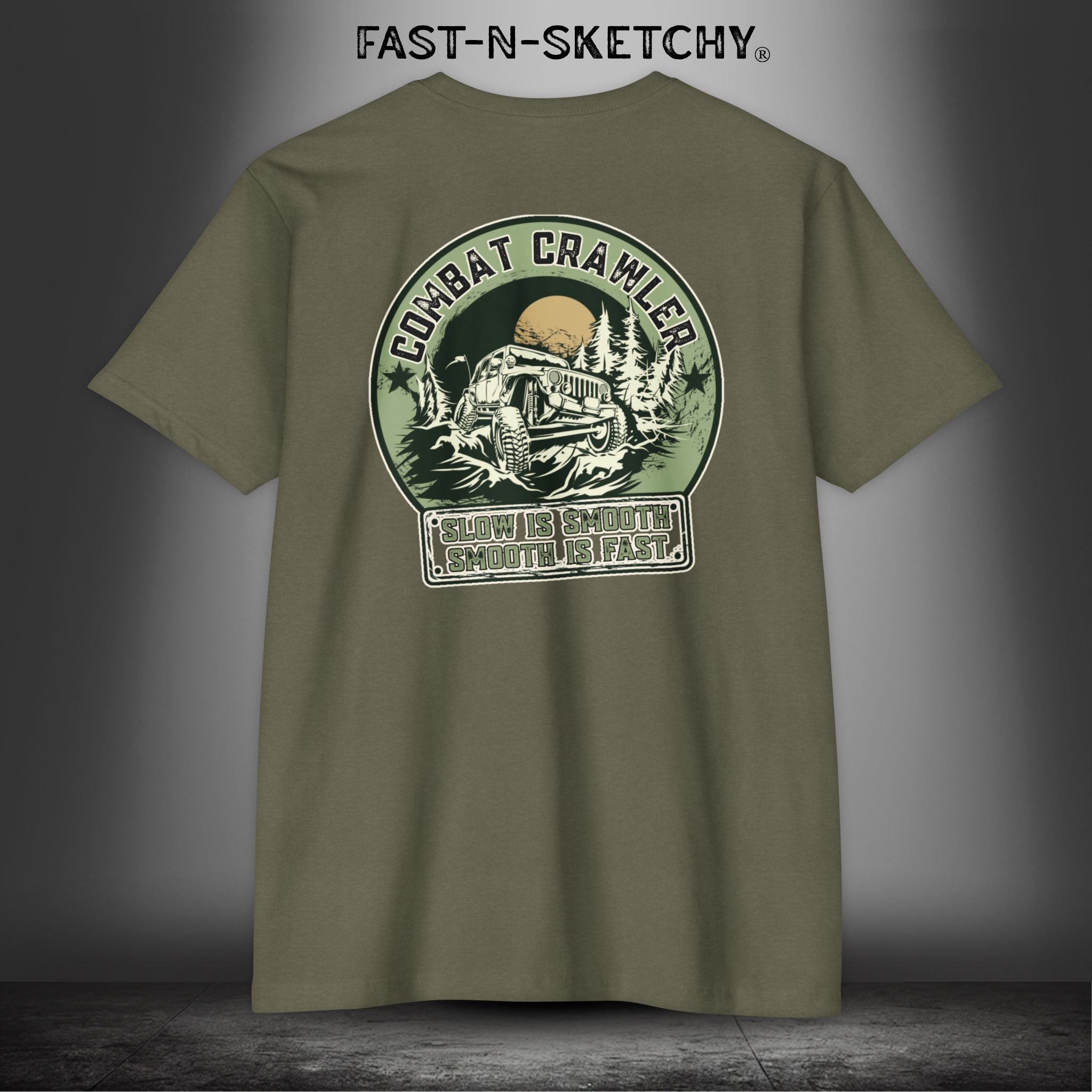 Combat Crawler - Slow is Smooth, Smooth is Fast (Jeep Edition) - T-Shirt