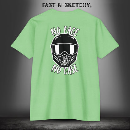 No Face, No Case: Biker Edition Premium Fitted Tee (Colors)