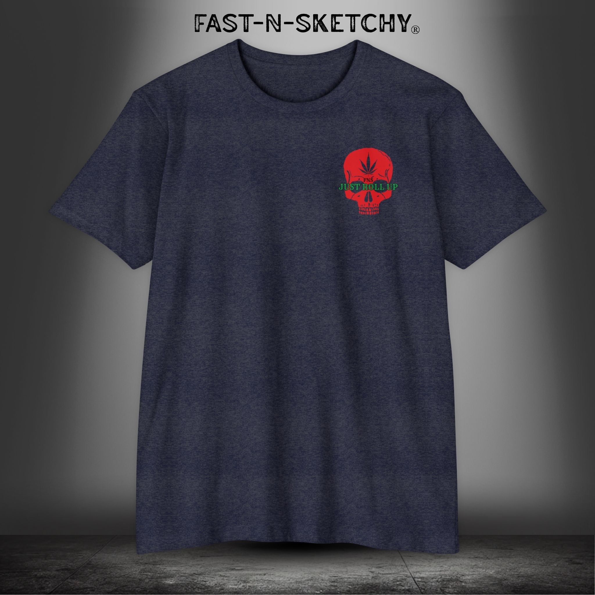 FREE MIND, FREE SOUL, JUST ROLL UP BY STONEY: T-shirt Next Level 6210