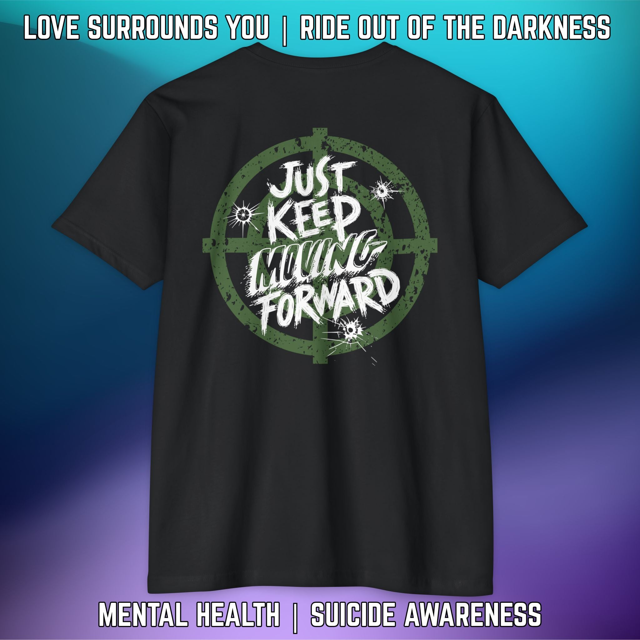 JUST KEEP MOVING FORWARD: T-Shirt Next Level 6210 - LSY