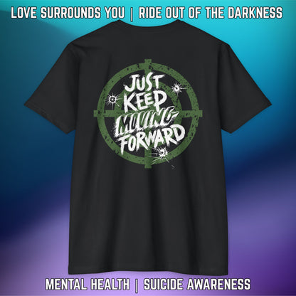 JUST KEEP MOVING FORWARD: T-Shirt Next Level 6210 - LSY