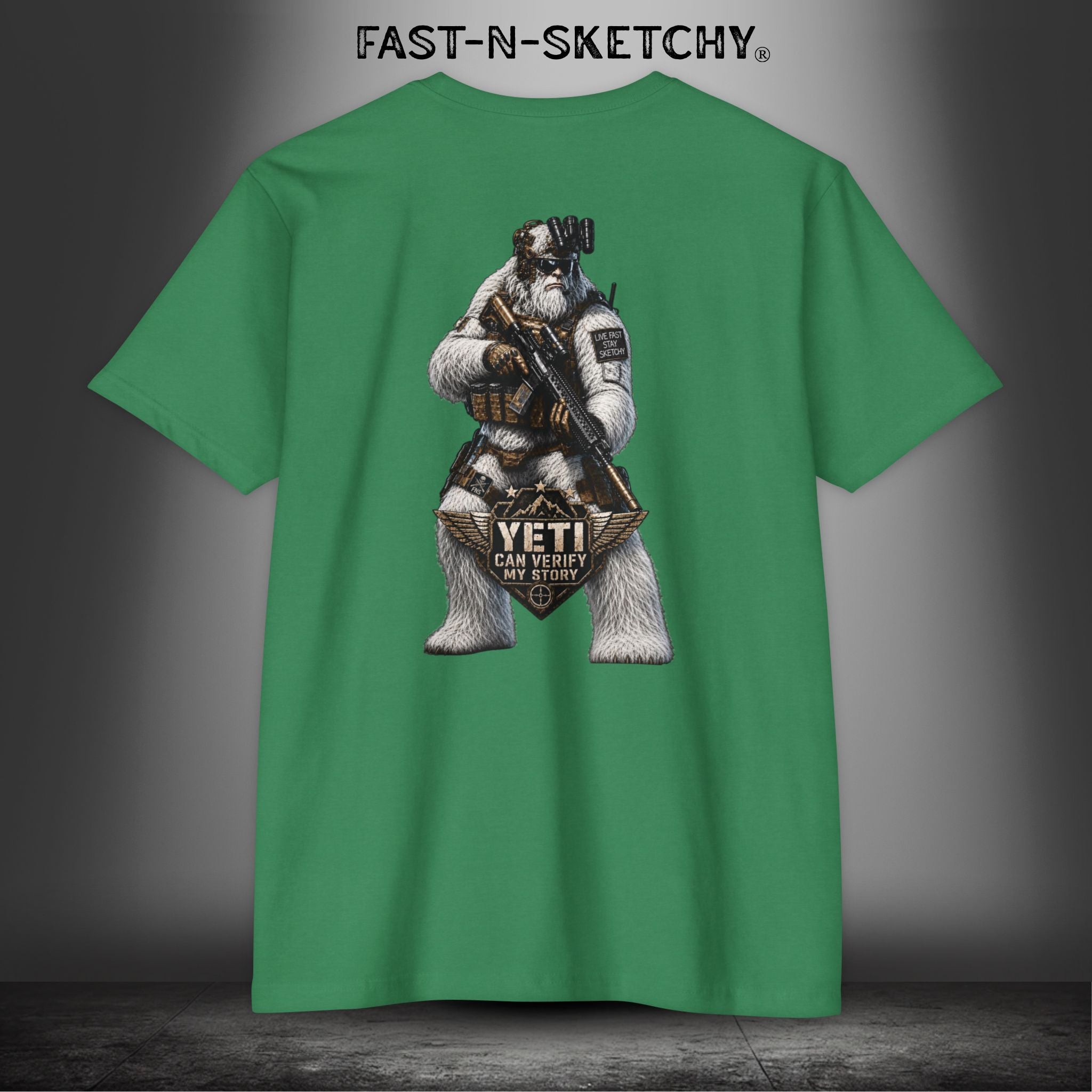 Yeti Can Verify My Story: Military Edition Tee