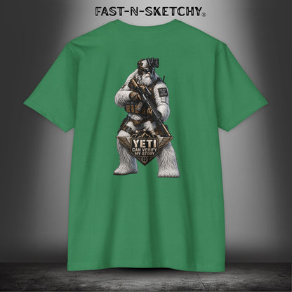 Yeti Can Verify My Story: Military Edition Tee