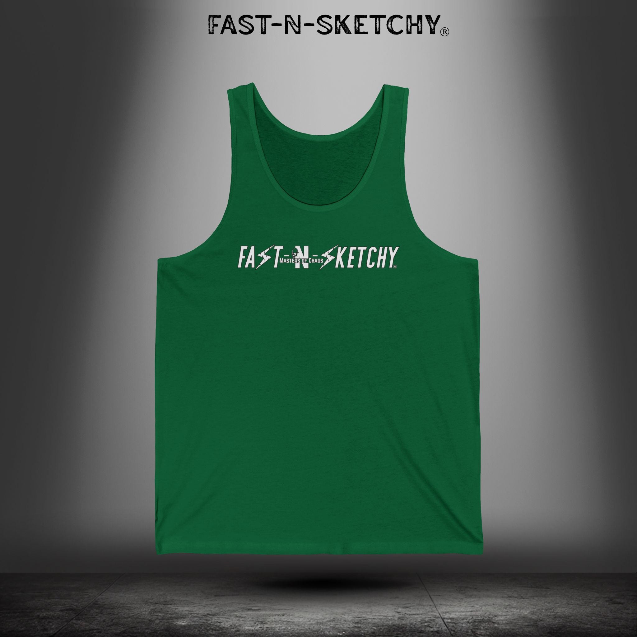Live Your Life Graphic Tank - Fast-N-Sketchy Skull Tank Top
