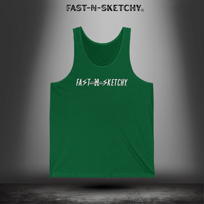Live Your Life Graphic Tank - Fast-N-Sketchy Skull Tank Top