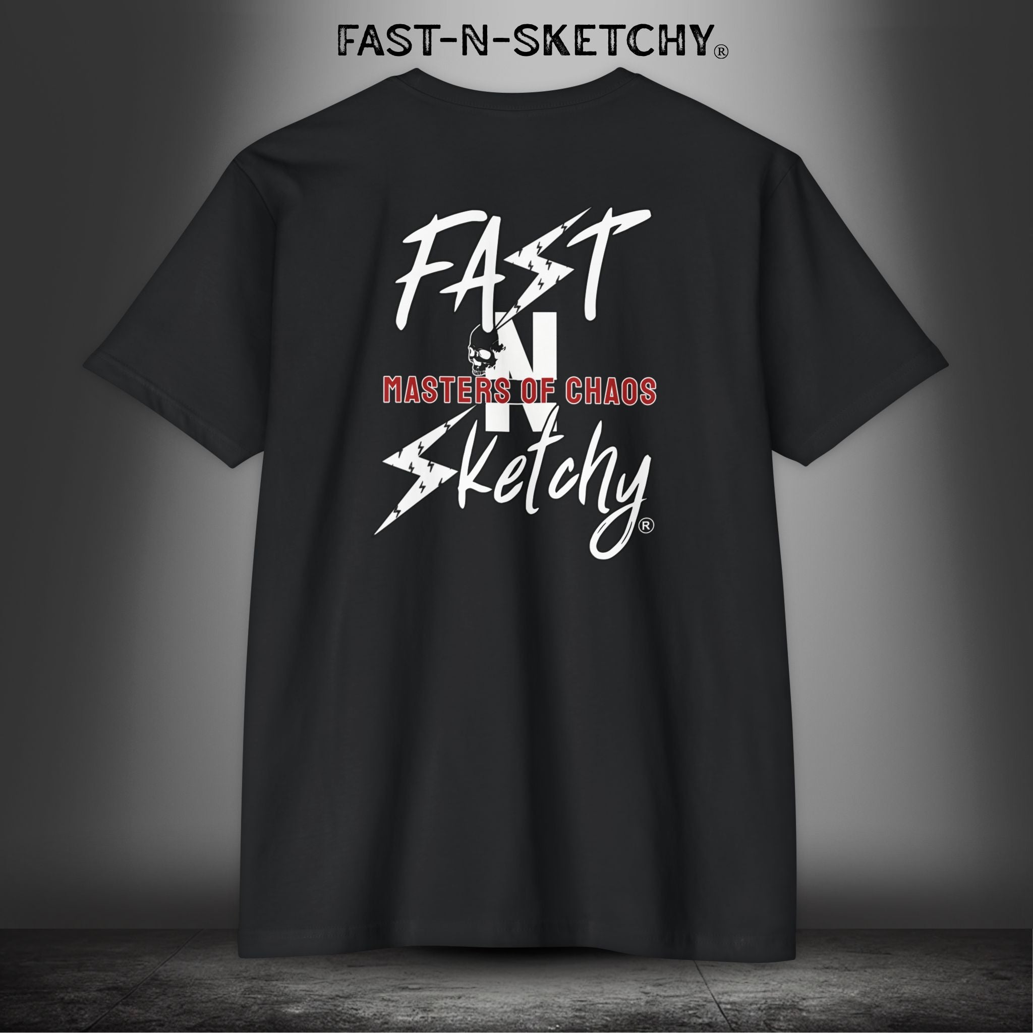 Fast-N-Sketchy Logo Premium Fitted Tee