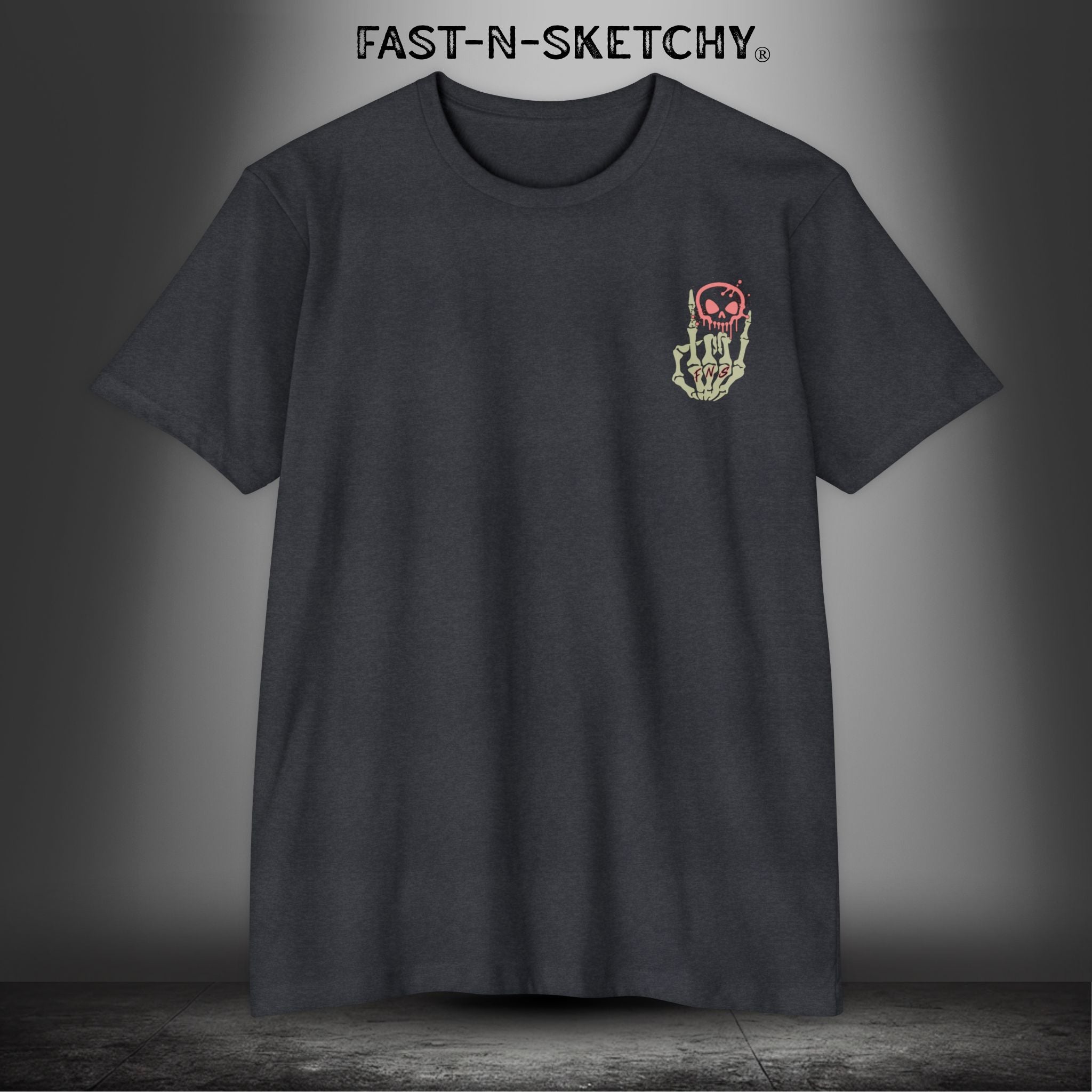FAST-N-SEXY™ WITH SPINE/FLOWERS: T-shirt Next Level 6210