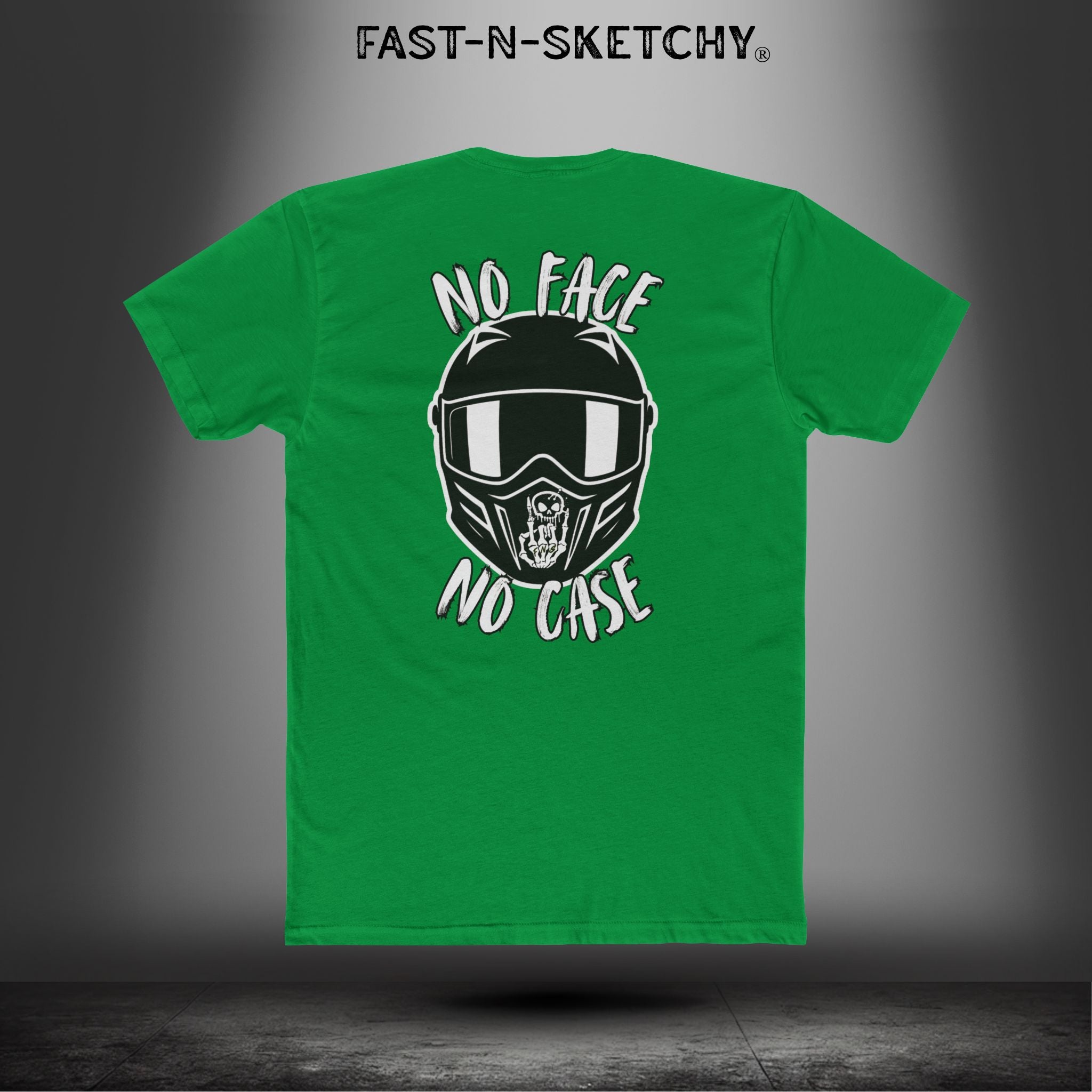 No Face, No Case: Biker Edition Relaxed Classic Tee (S-5XL)