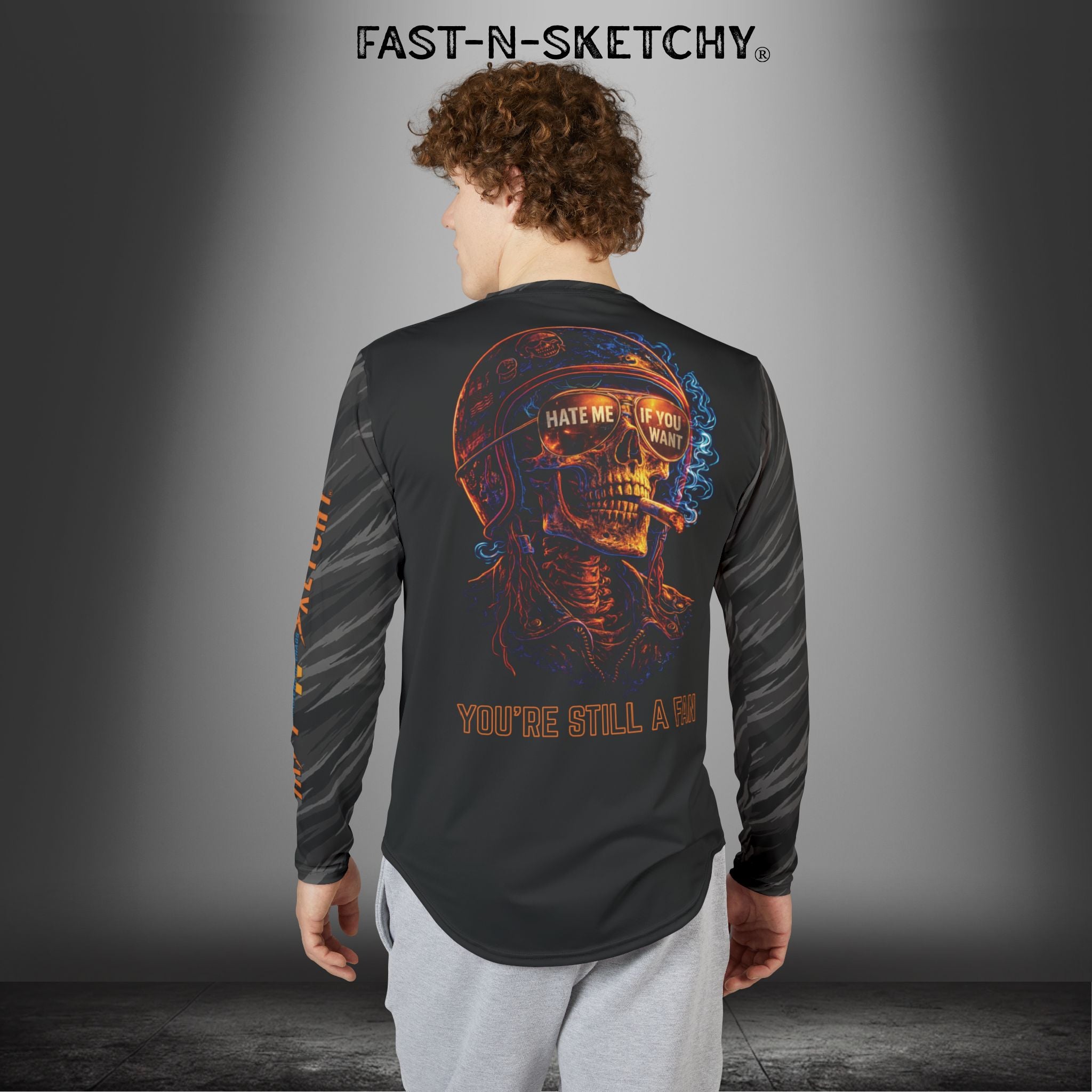 Hate Me If You Want, You're Still a Fan: Biker Edition: Riding/Outdoor UV Protection Long Sleeve Shirt