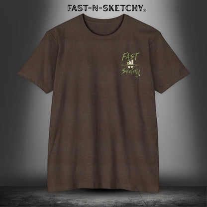 Arranging Meetings with Allah Since 9/11 - Military Edition: FAST-N-SKETCHY T-Shirt Next Level 6210