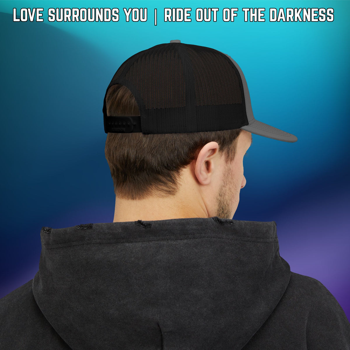 Ride Out of the Darkness Suicide Awareness Richardson Trucker Cap - LSY