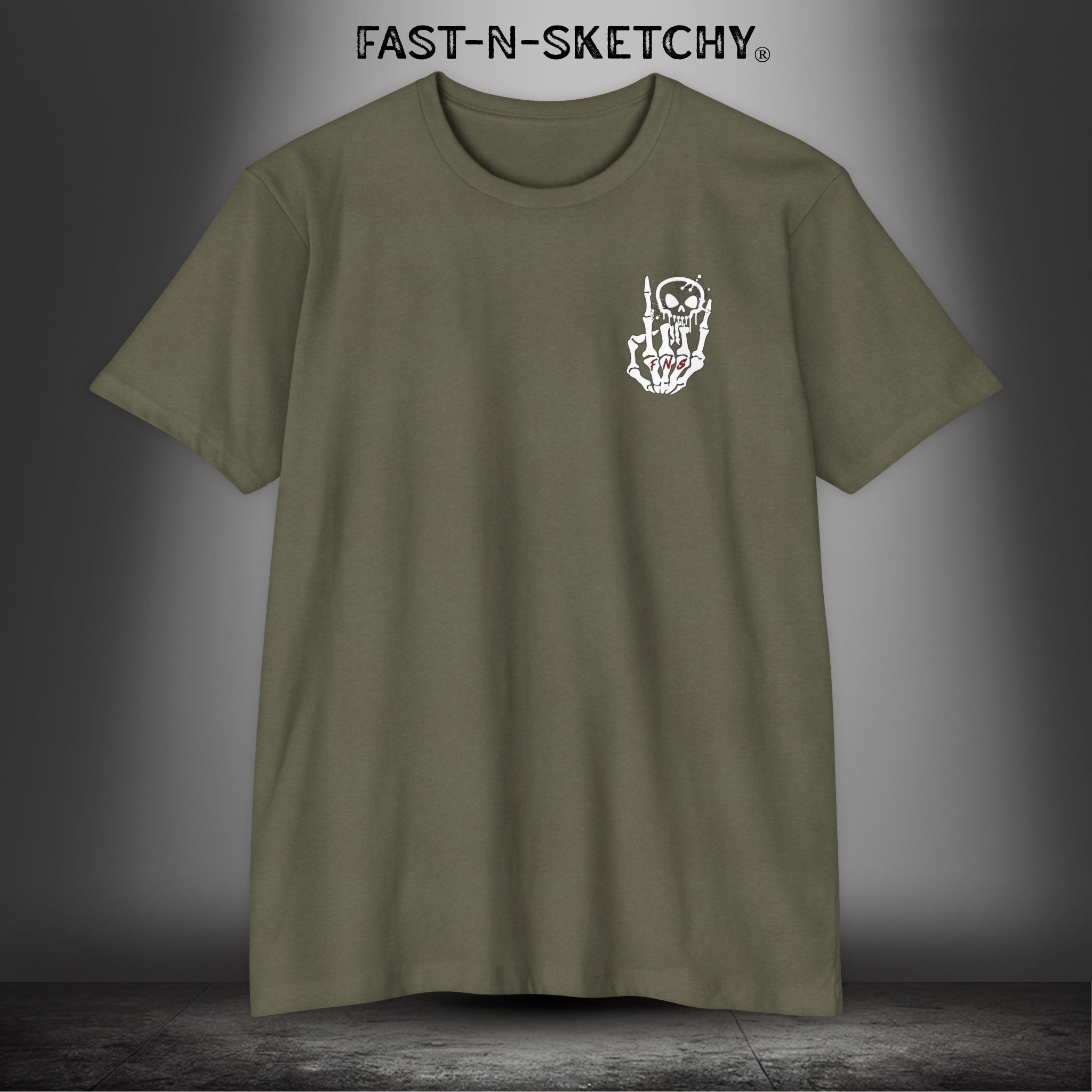 Fast-N-Sketchy Logo Premium Fitted Tee