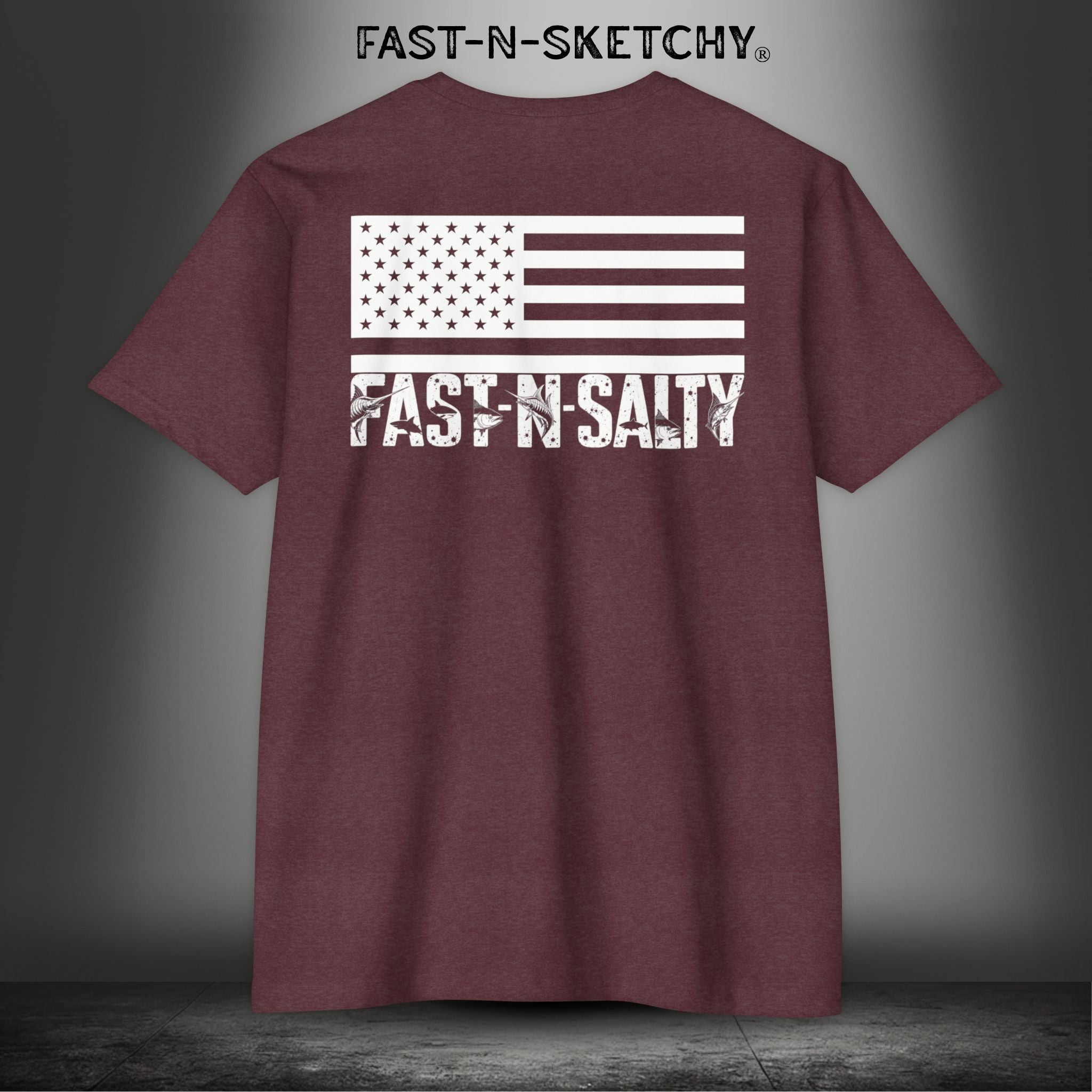 Fast-N-Salty Flag Tee — Premium Fitted Patriotic T-Shirt