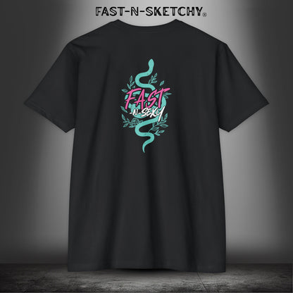 FAST-N-SEXY - The Year of the Snake: Unisex CVC Jersey T-Shirt - Bold Graphic Tee for Trendsetters