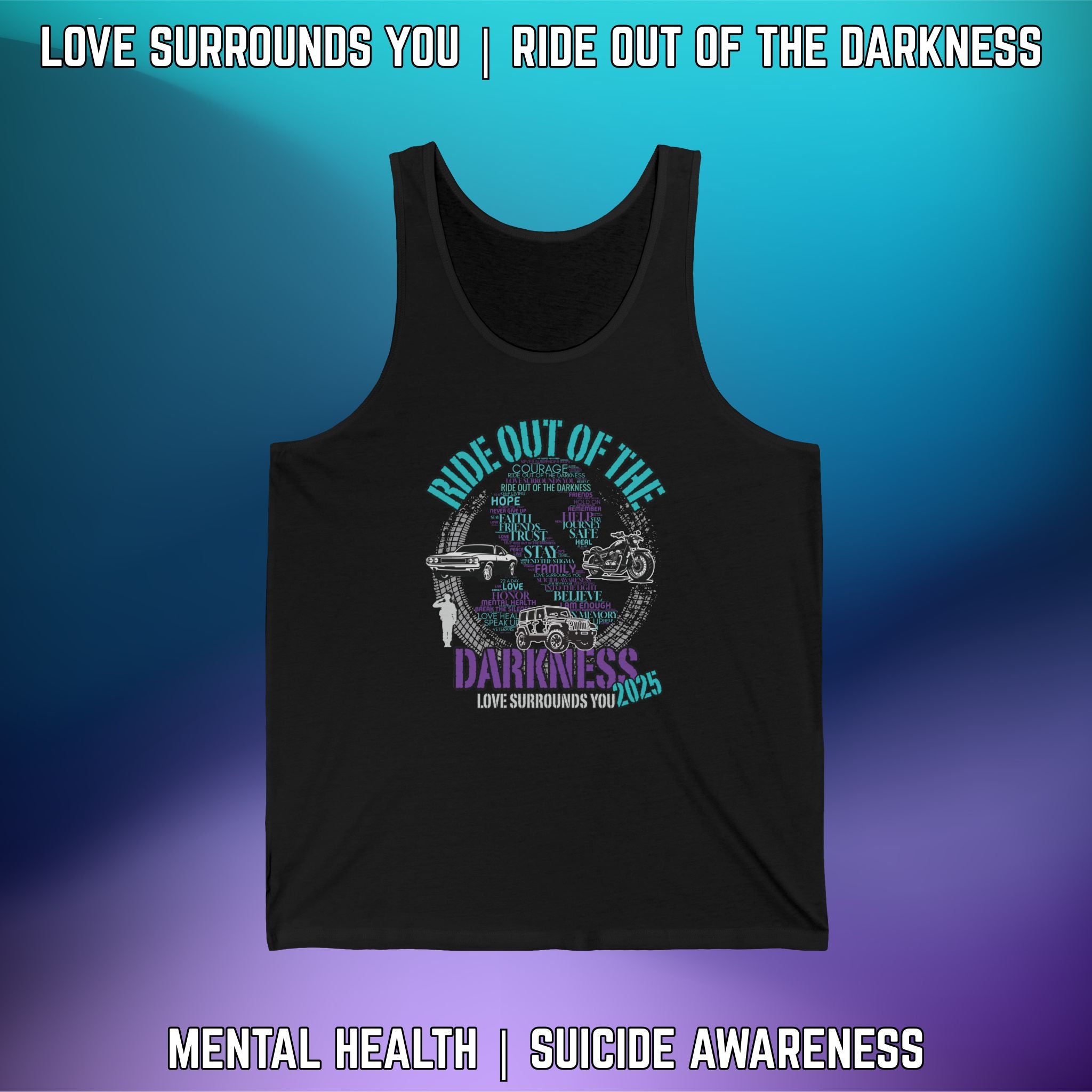 2025 Ride Out of the Darkness Tank Top - LSY