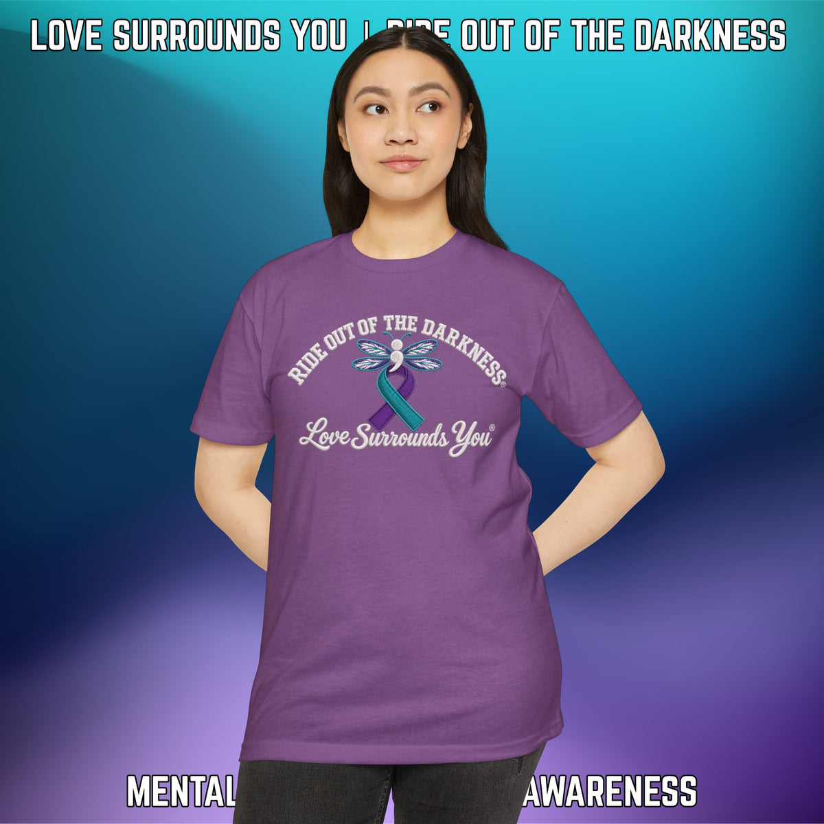 Ride Out of the Darkness Suicide Awareness T-Shirt — LSY