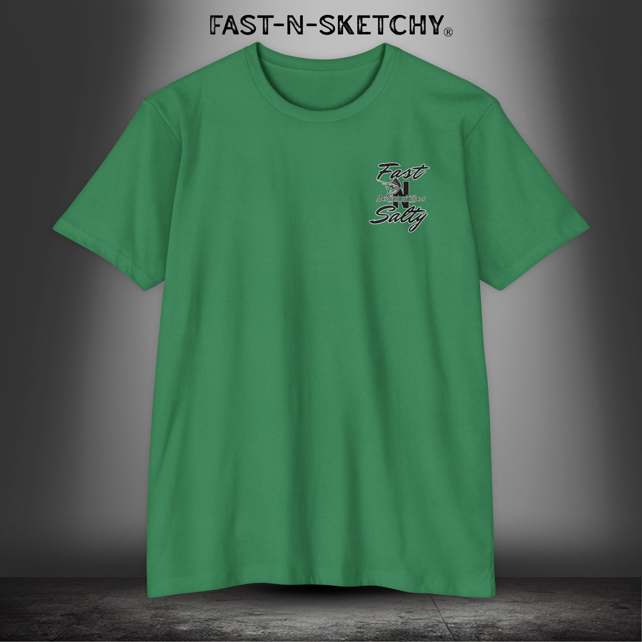 Fast-n-Salty Circle Logo (Black Logo) - T-Shirt Next Level 6210