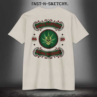 The Highlife: Roll Fatties & Bang Baddies: Biker Edition Premium Fitted Tee