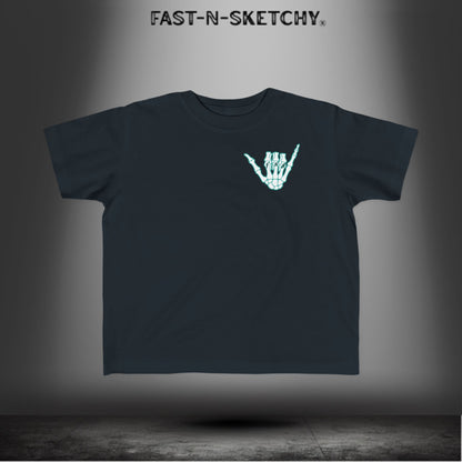 FAST-N-SALTY™ Salty & Sketchy – Toddler Tee | Saltwater in the Veins. Mischief in the Soul.