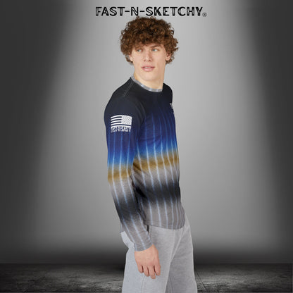 Bluefin Tuna Camo Fast-N-Salty UV Protection Long Sleeve Shirt