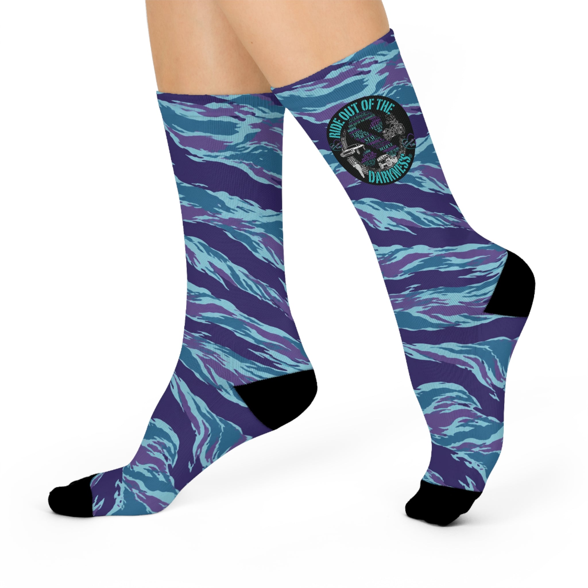Ride Out of the Darkness Cushioned Crew Socks - LSY