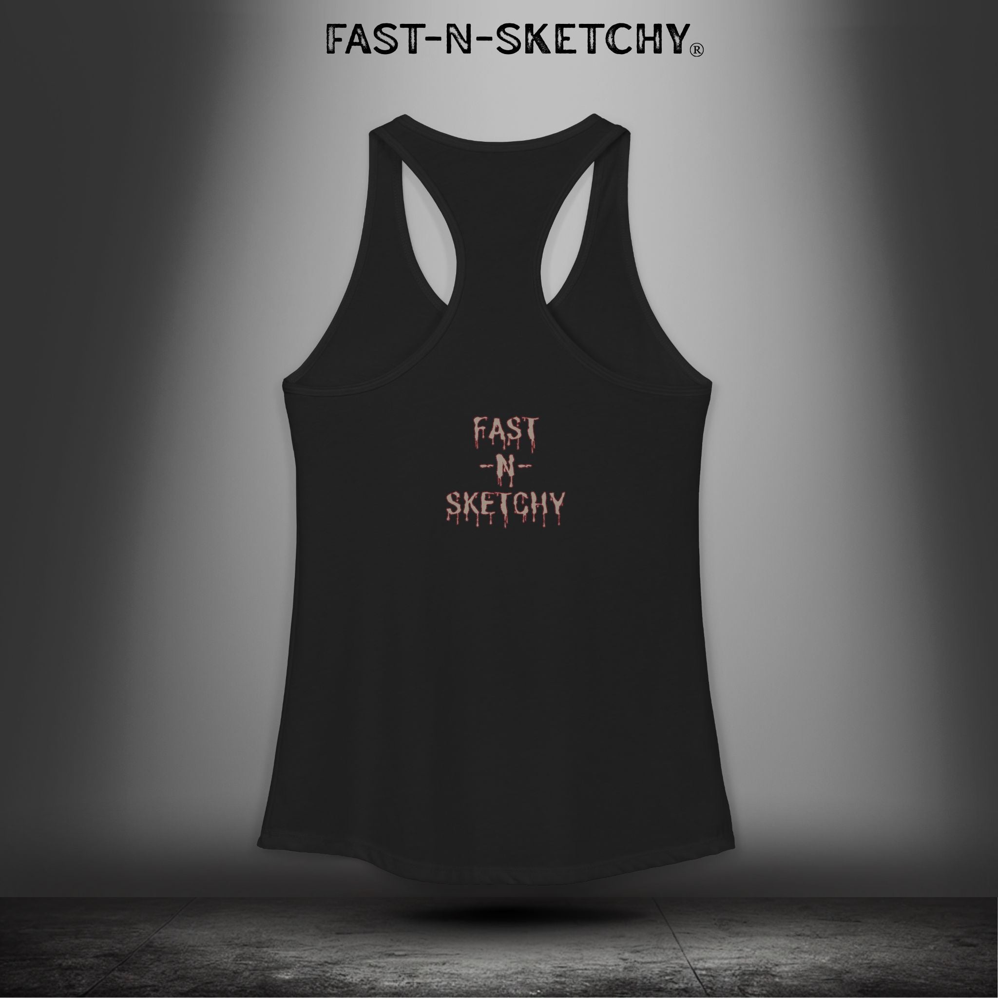 Grippy Sox Grippy Box: FAST-N-SKETCHY - Racerback Tank Top