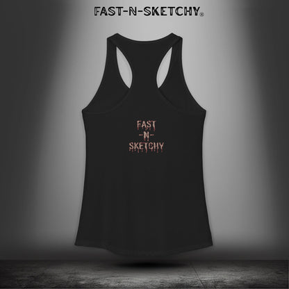 Grippy Sox Grippy Box: FAST-N-SKETCHY - Racerback Tank Top