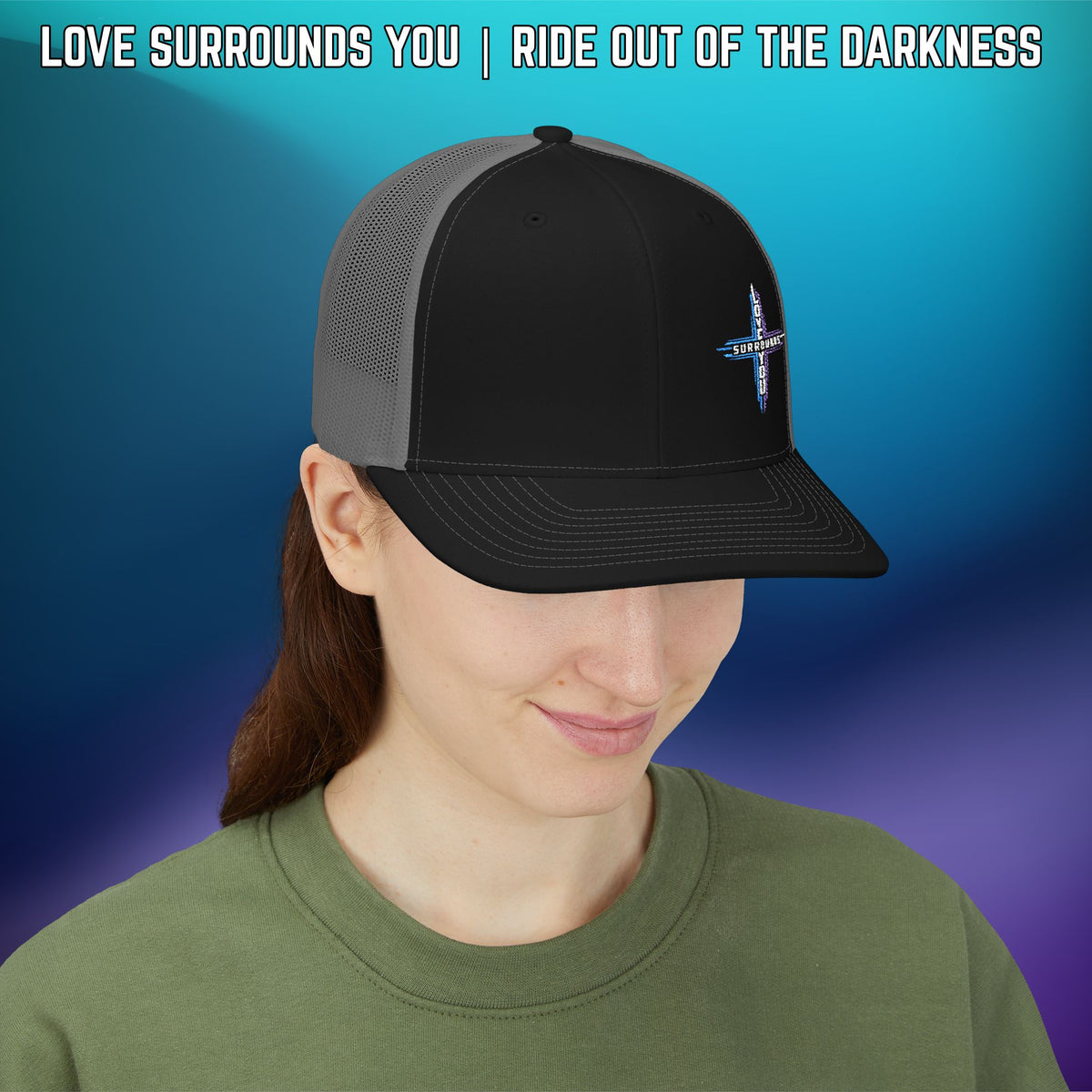 Cross 'Love Surrounds You' Suicide Awareness Snapback - LSY