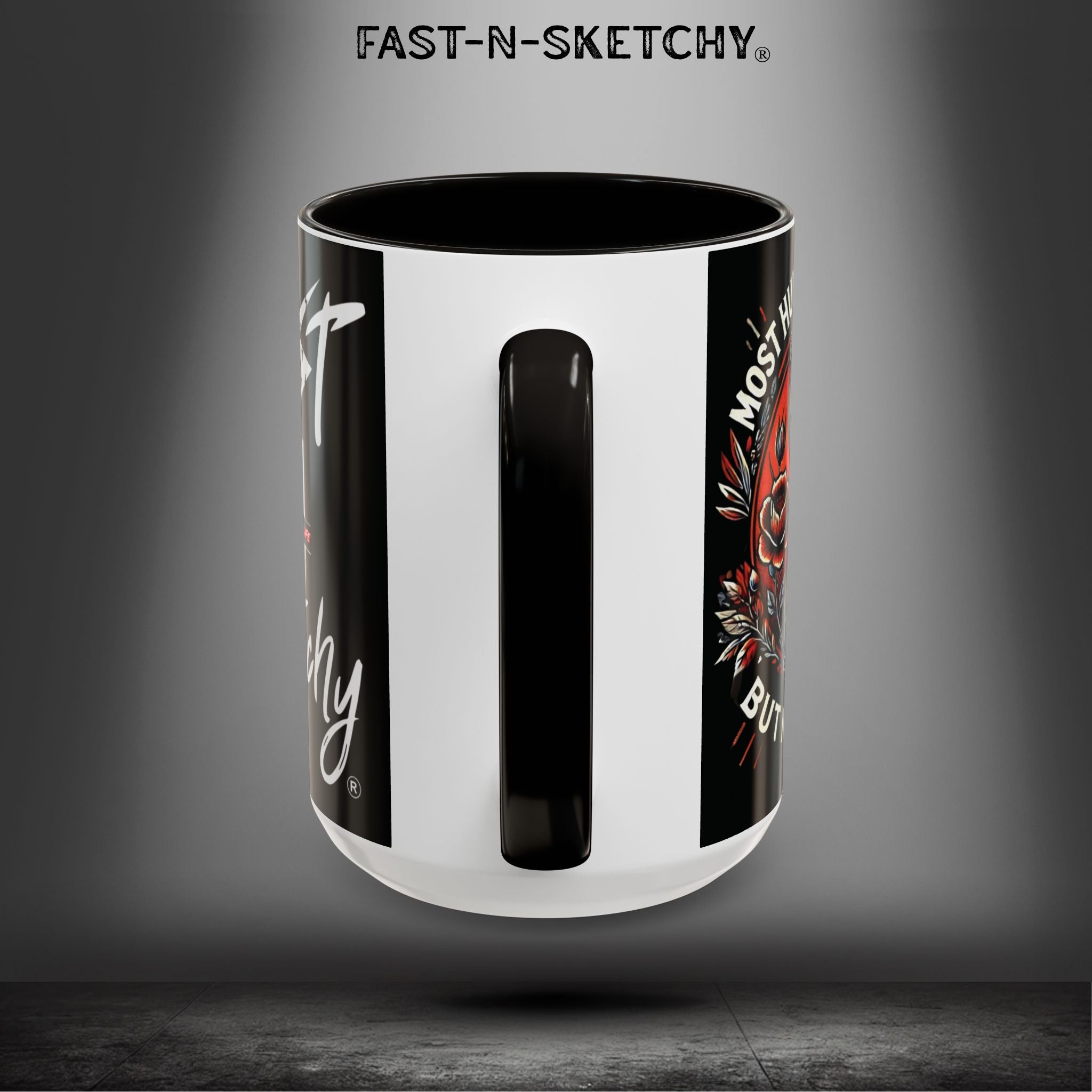 Mugs - MOST HUMANS ARE ALIVE BUT NEVER LIVE - FAST-N-SKETCHY®