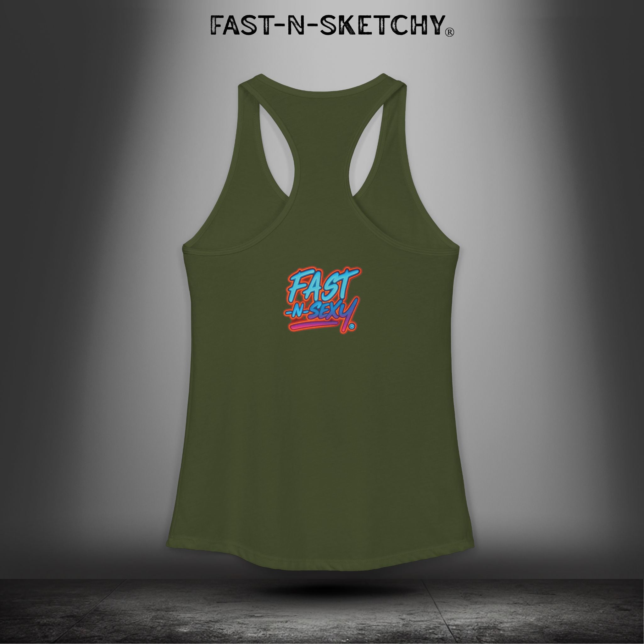 I am Enough: FAST-N-SEXY - Racerback Tank Top