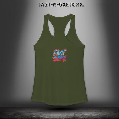 I am Enough: FAST-N-SEXY - Racerback Tank Top