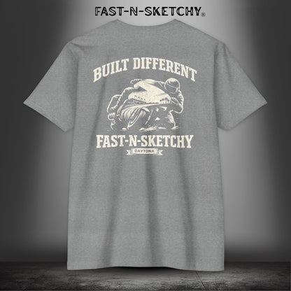 Built Different: Daytona Bike Week Bagger Racing Biker Edition Premium Tee