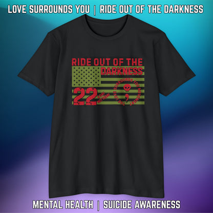 Mental Health Awareness T-Shirt, Ride Out of the Darkness Tee, Support Suicide Awareness Shirt, Unisex CVC Jersey Tee, Gift for Mental [...]