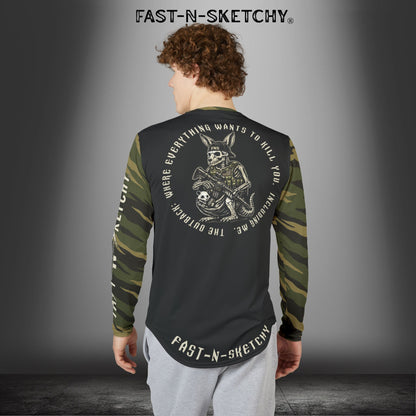 The Outback: Where Everything Wants to Kill You. Including Me: Military Edition UV Riding Long-Sleeve Tee