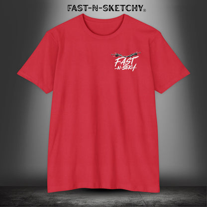 Chin Up, Tits Out: Biker Edition Premium Fitted Tee