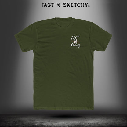 Built Fast, Tuned Sketchy: Bagger Racing Biker Edition Relaxed Classic Tee