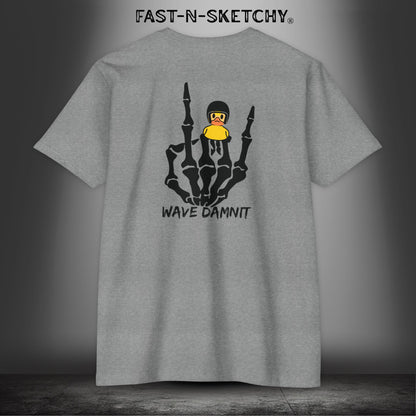 JEEP EDITION: WAVE DAMNIT created by Holly - T-Shit Next Level 6210 (White)