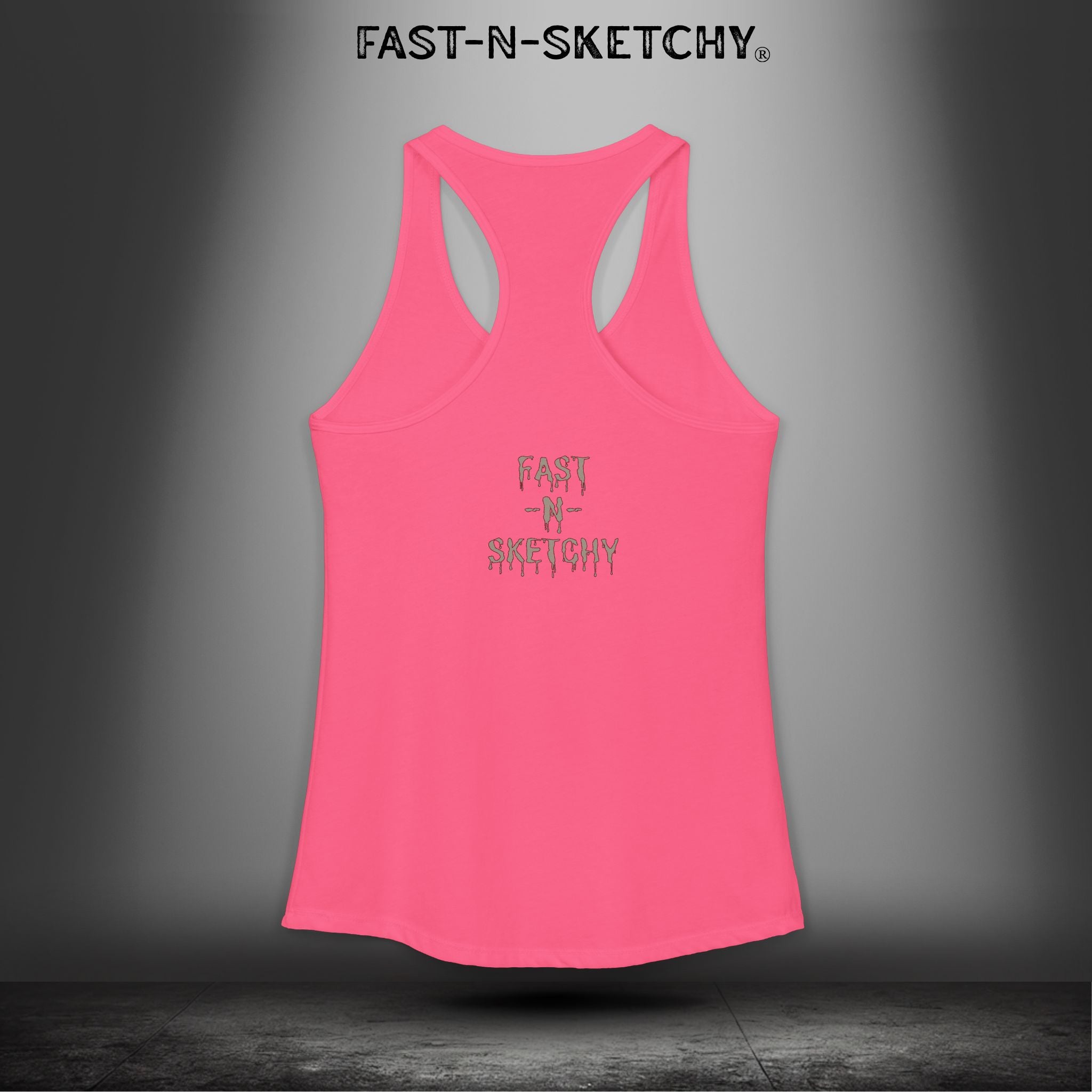Grippy Sox Grippy Box: FAST-N-SKETCHY - Racerback Tank Top