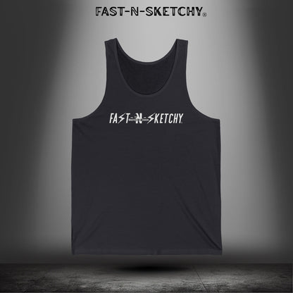 Live Your Life Graphic Tank - Fast-N-Sketchy Skull Tank Top
