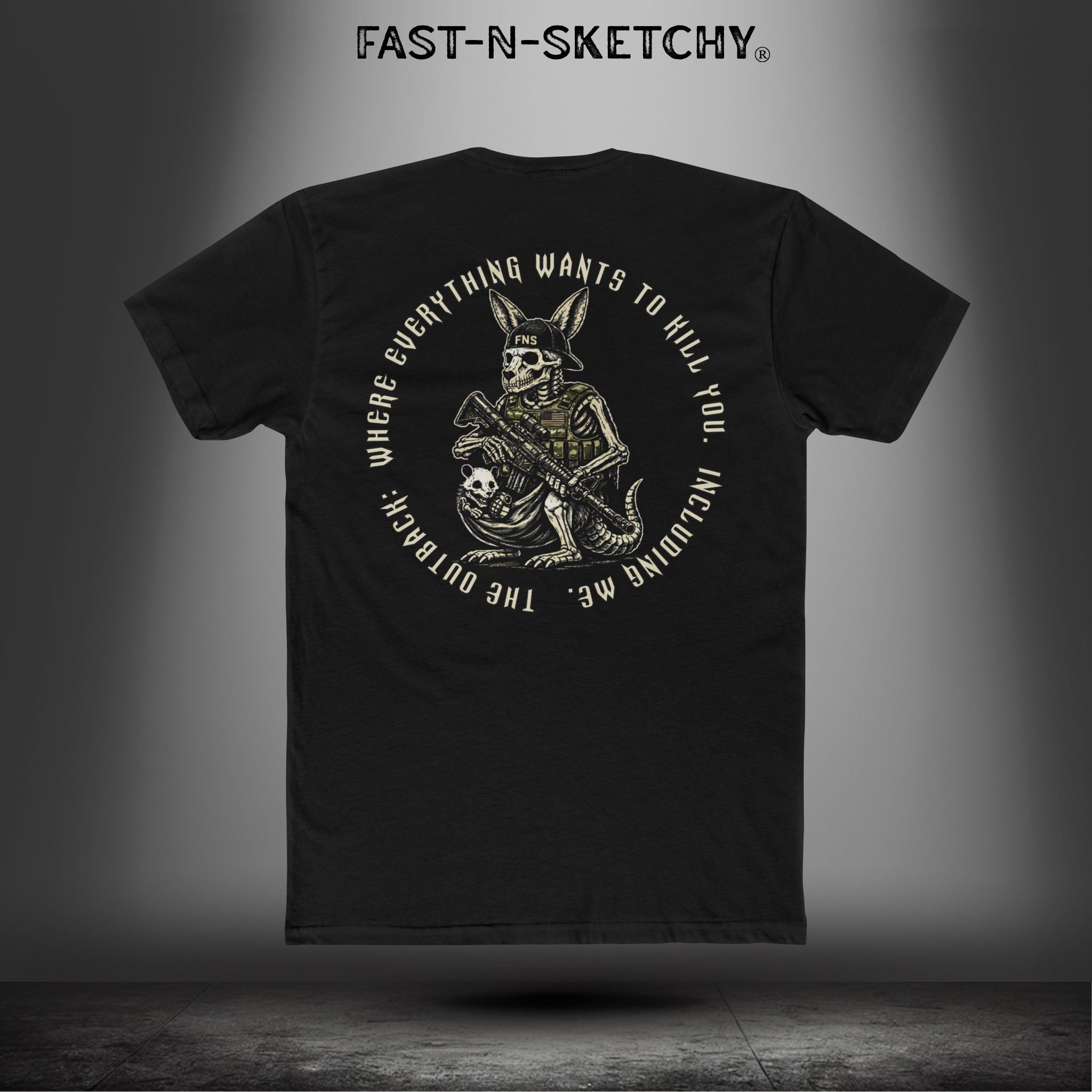 The Outback: Where Everything Wants to Kill You. Including Me. - Military Edition Relaxed Classic Tee