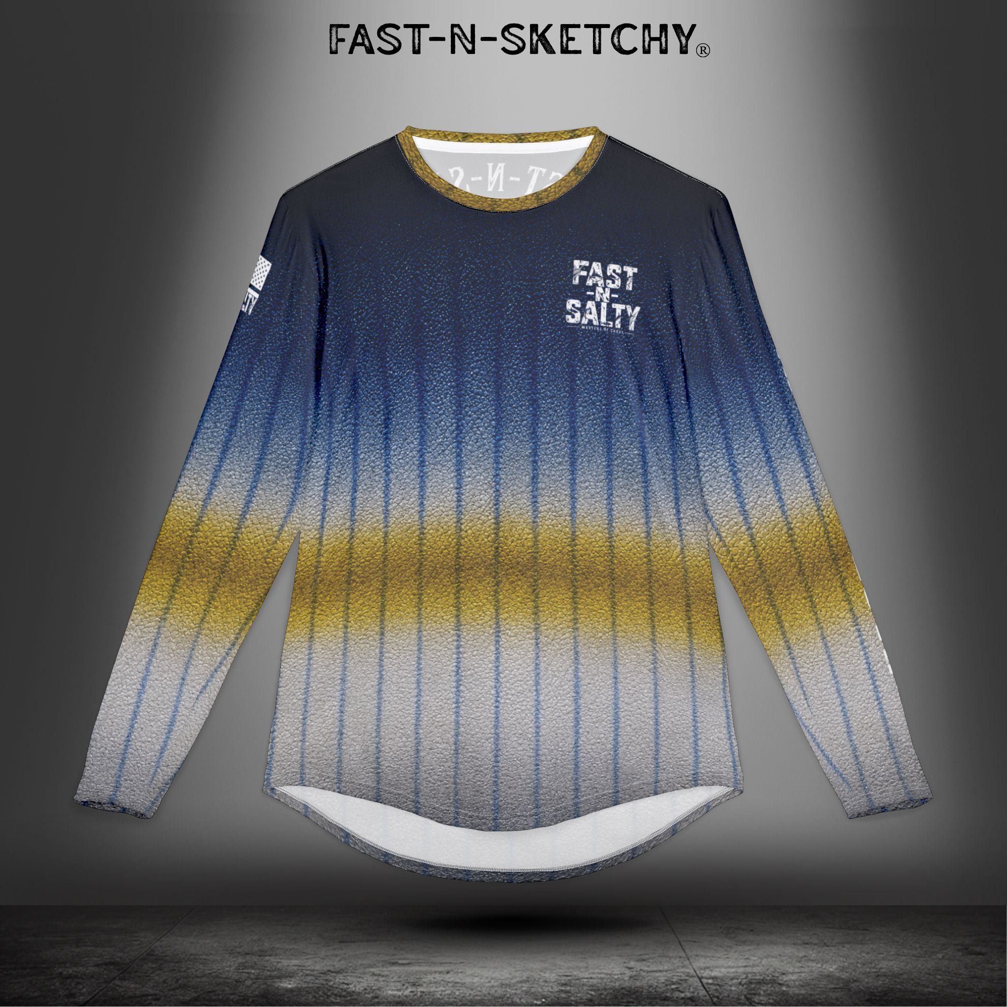 Yellowfin Tuna Camo Fast-N-Salty UV Protection Long Sleeve Shirt